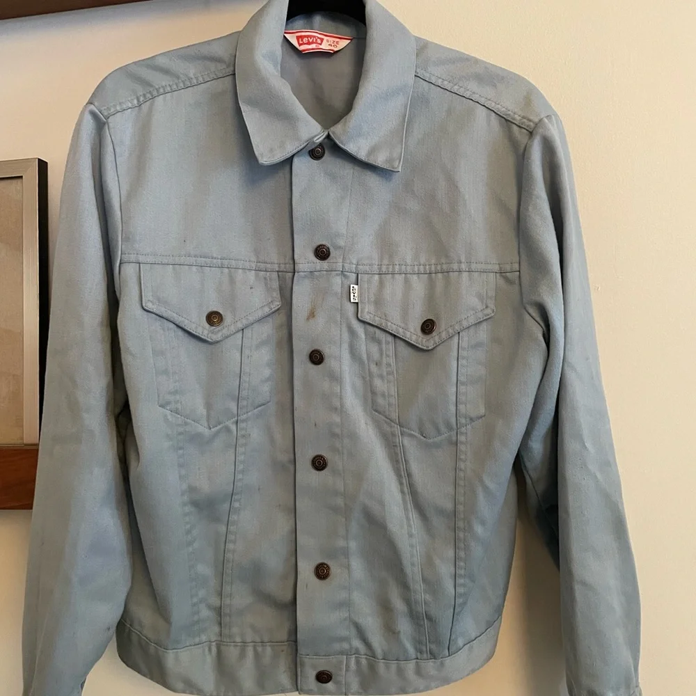Levi's Vintage Moleskin Blue Trucker Jacket - Picture 4 of 15